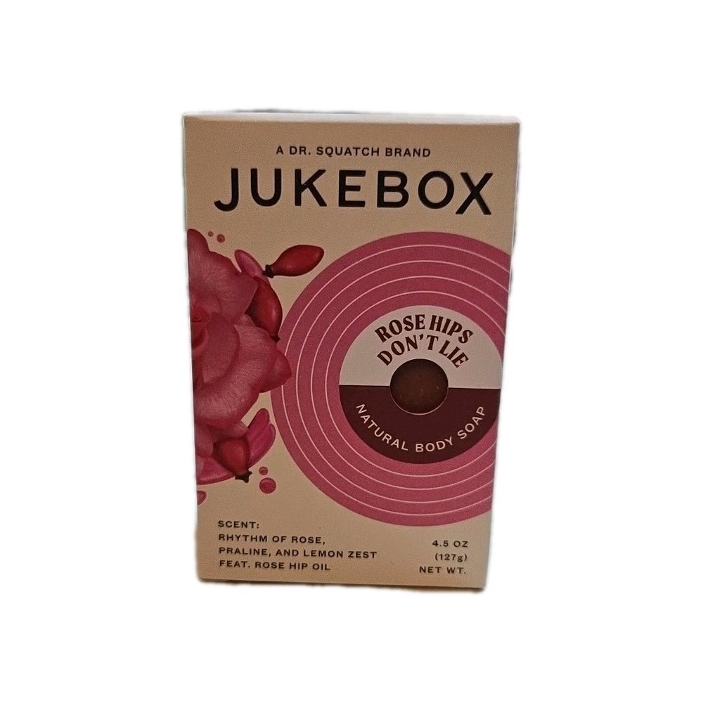 Lot of 4 Jukebox Rose Hips Don't Lie Natural Body Soap Dr Squatch 4.5oz Bars